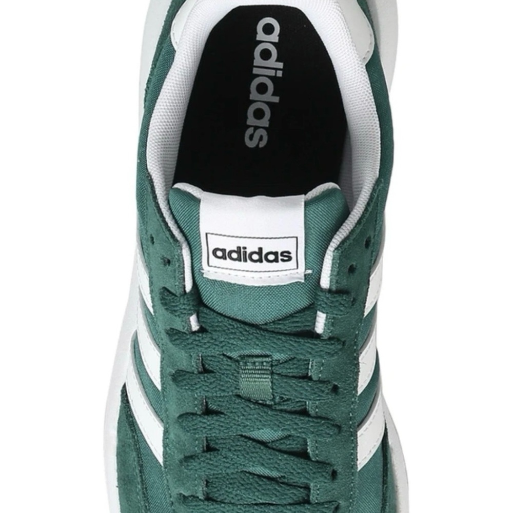 Adidas Run 60s 2.0 Men’s 11.5 Green White Sneakers NIB Box Damage NEW - Picture 9 of 9